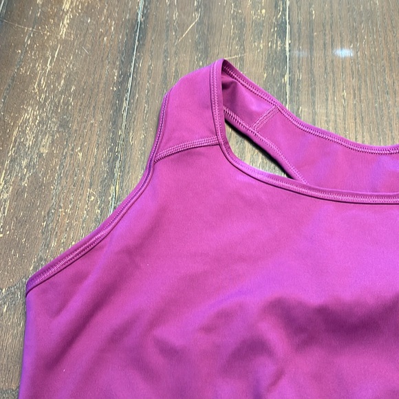 Nike Sports Bra.  3X.  Magenta with white Nike Swoosh Logo. - Picture 3 of 8
